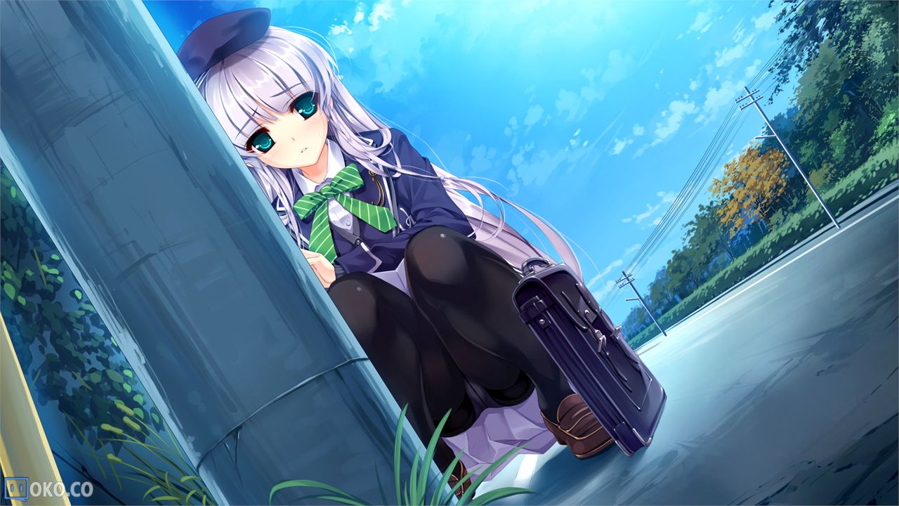 Konachan.com - 89870 aqua_eyes clouds furukawa_yui game_cg kuroya_shinobu pantie.jpg