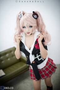 【百度亲传】【Busty Junko Enoshima Cosplay by Miyuko】